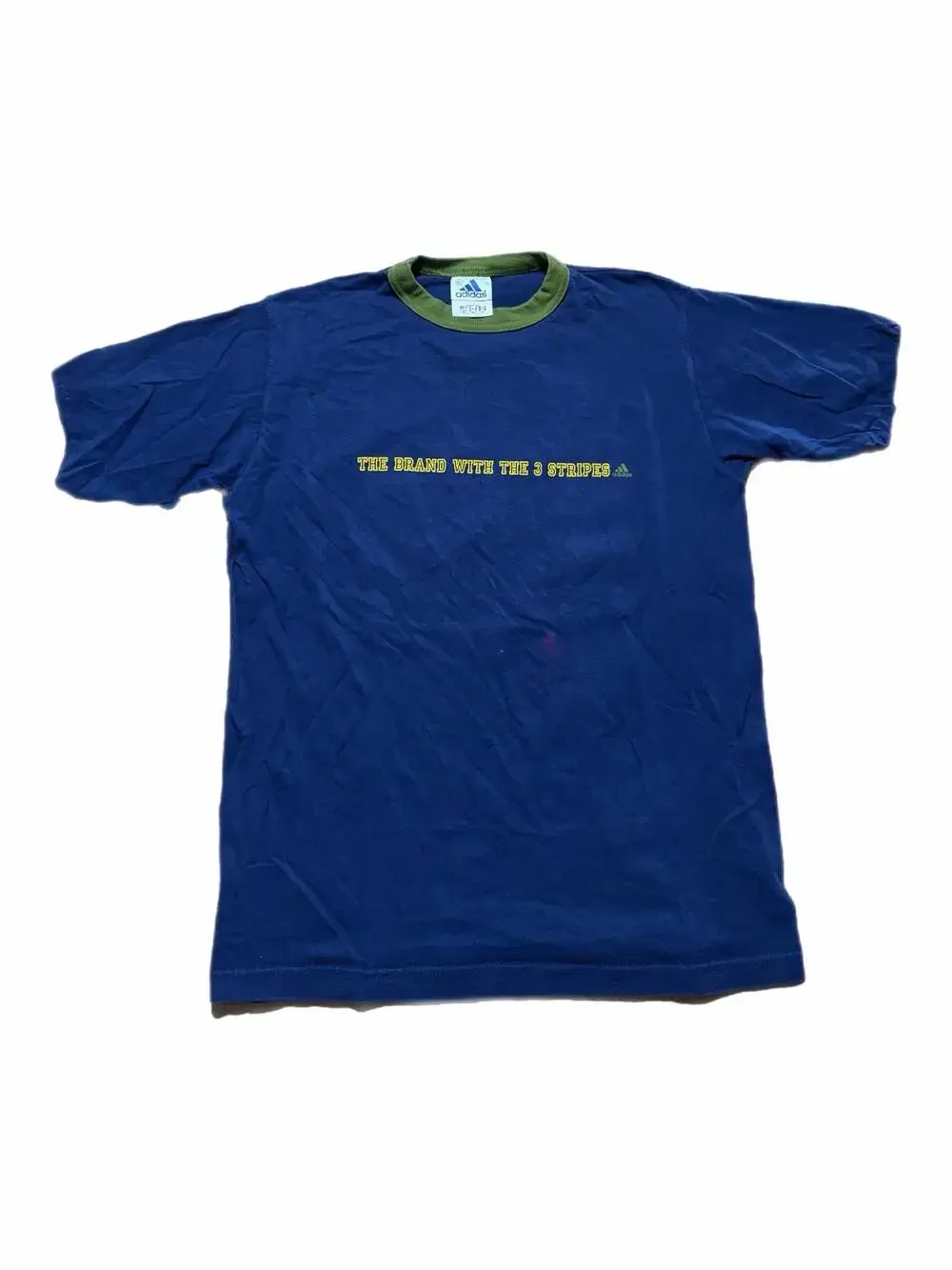 Vintage 90s Adidas The Brand With The 3 Stripes Graphic Ringer T-Shirt XL